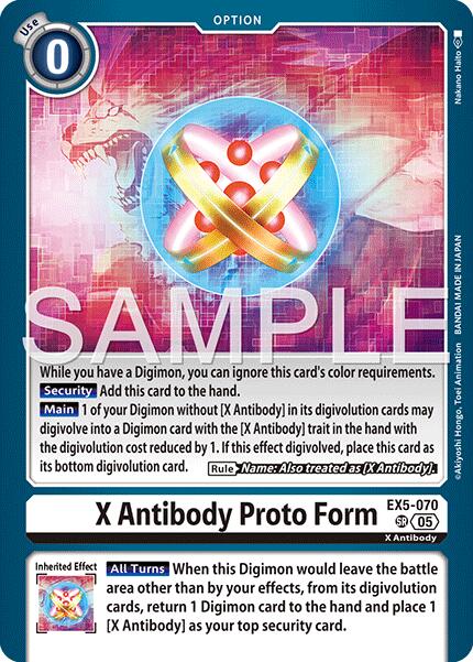 X Antibody Proto Form [EX5-070] [Advanced Booster Digimon Generation] | Black Swamp Games