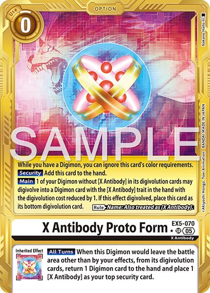 X Antibody Proto Form [EX5-070] (Alternate Art) [Advanced Booster Digimon Generation] | Black Swamp Games