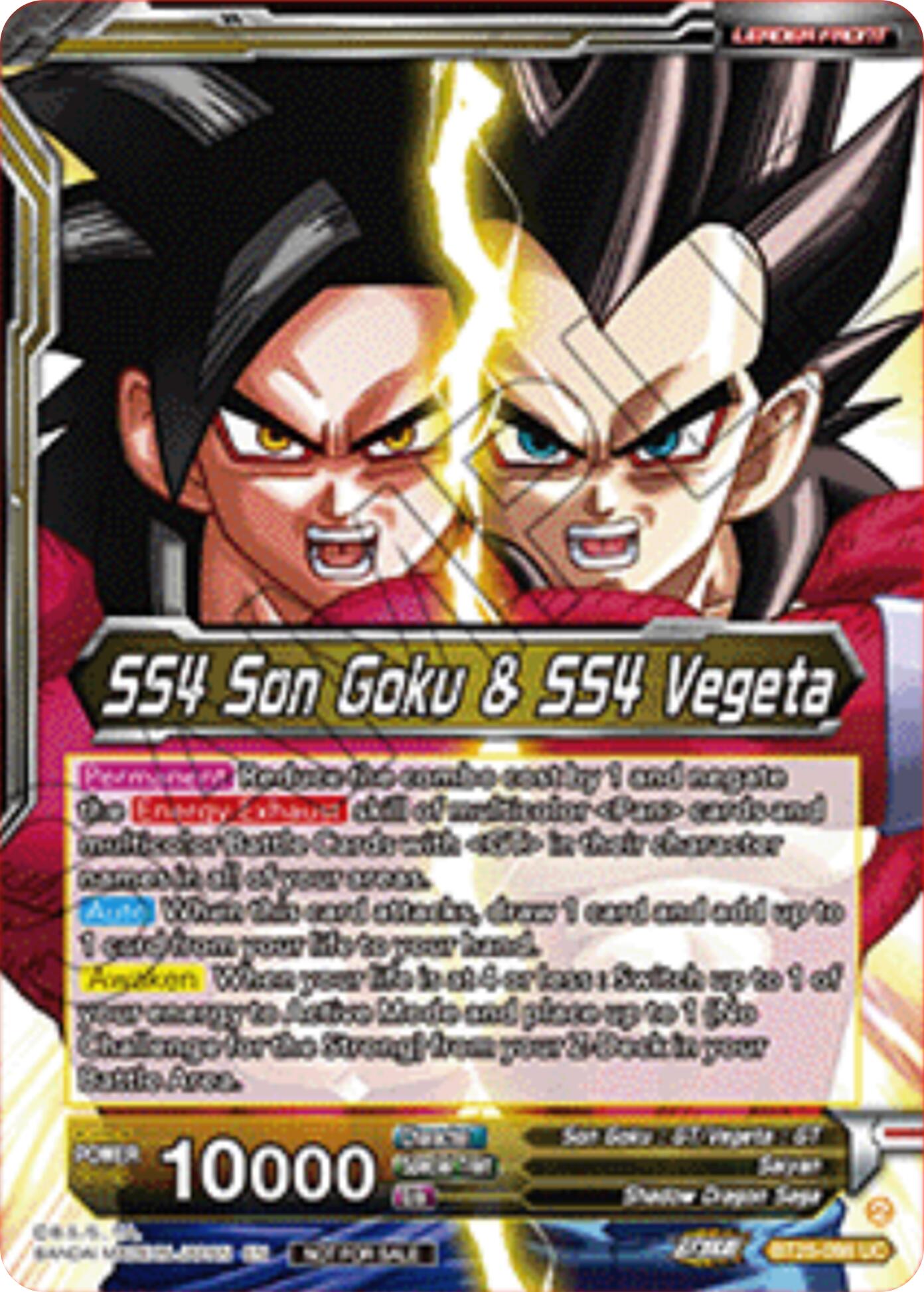 SS4 Son Goku & SS4 Vegeta // SS4 Gogeta, Strongest Fusion Explosion (2nd Place) (BT25-098) [Tournament Promotion Cards] | Black Swamp Games