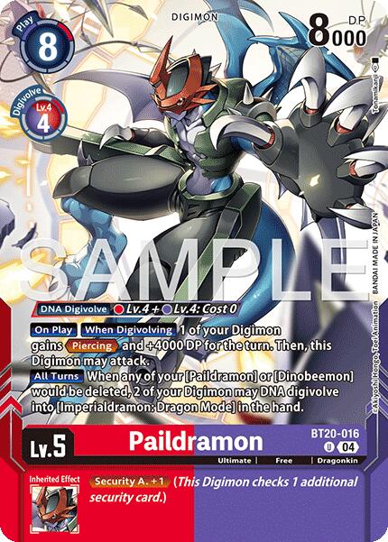 Paildramon [BT20-016] (Digimon Card Game Playmat & Card Set) [Release Special Booster Ver.2.5 Promos] | Black Swamp Games