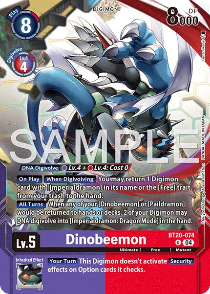Dinobeemon [BT20-074] (Digimon Card Game Playmat & Card Set) [Release Special Booster Ver.2.5 Promos] | Black Swamp Games