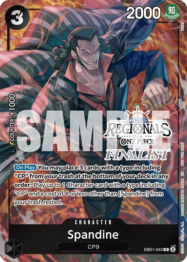 Spandine (Online Regional Finalist Card Set 2025 Vol.1) [One Piece Promotion Cards] | Black Swamp Games