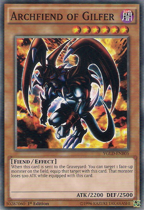 Archfiend of Gilfer [YGLD-ENB05] Common | Black Swamp Games