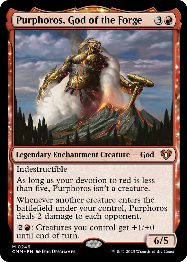 Purphoros, God of the Forge [Commander Masters] | Black Swamp Games