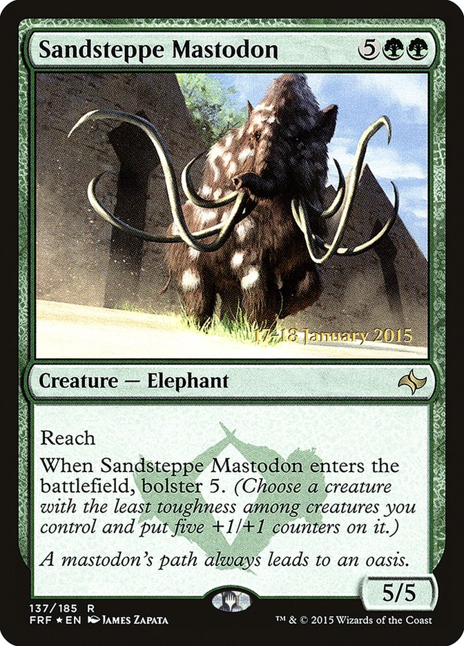 Sandsteppe Mastodon [Fate Reforged Prerelease Promos] | Black Swamp Games