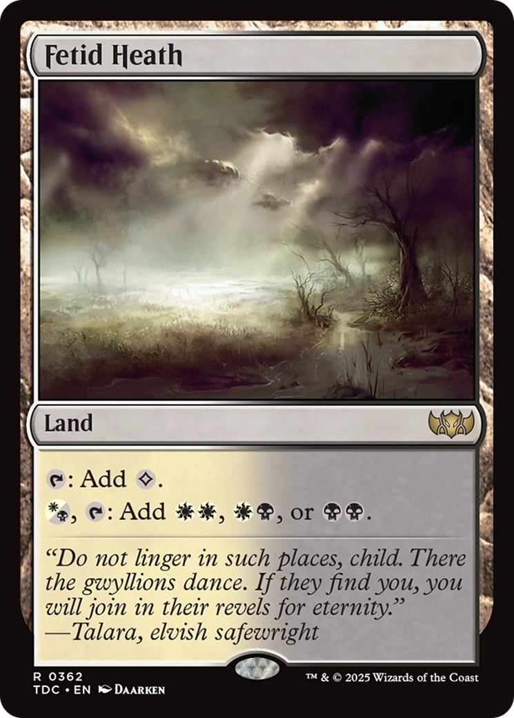 Fetid Heath [Tarkir: Dragonstorm Commander] | Black Swamp Games