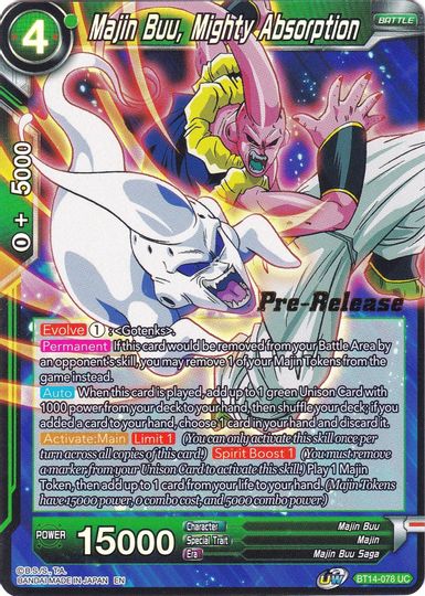 Majin Buu, Mighty Absorption (BT14-078) [Cross Spirits Prerelease Promos] | Black Swamp Games