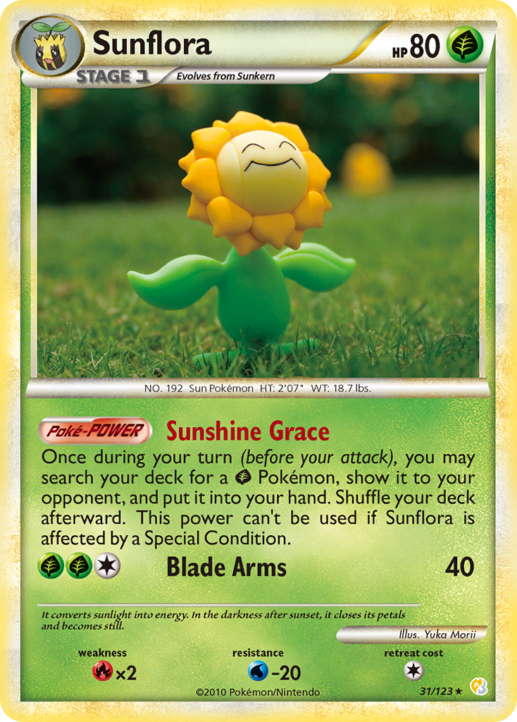 Sunflora (31/123) [HeartGold & SoulSilver: Base Set] | Black Swamp Games