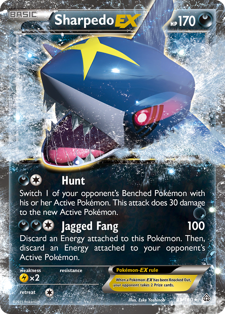 Sharpedo EX (91/160) [XY: Primal Clash] | Black Swamp Games