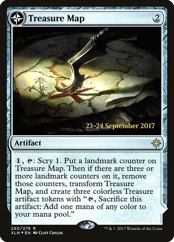 Treasure Map // Treasure Cove [Ixalan Prerelease Promos] | Black Swamp Games