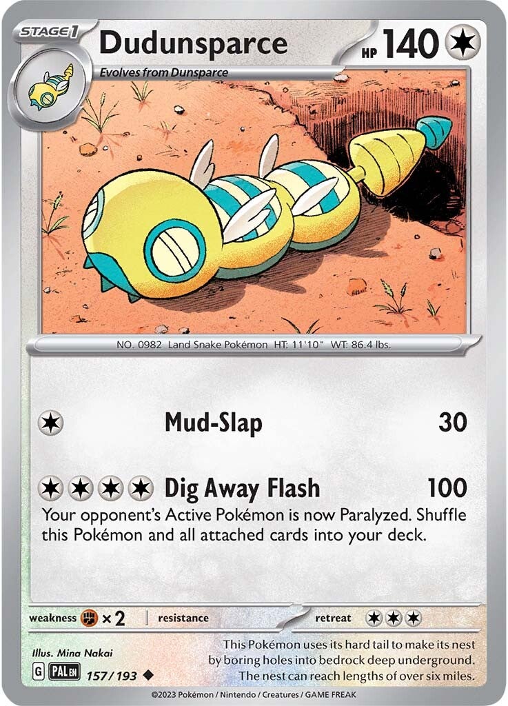 Dudunsparce (157/193) [Scarlet & Violet: Paldea Evolved] | Black Swamp Games