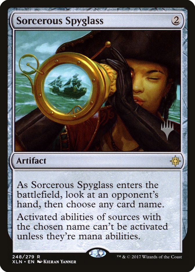 Sorcerous Spyglass (Promo Pack) [Ixalan Promos] | Black Swamp Games