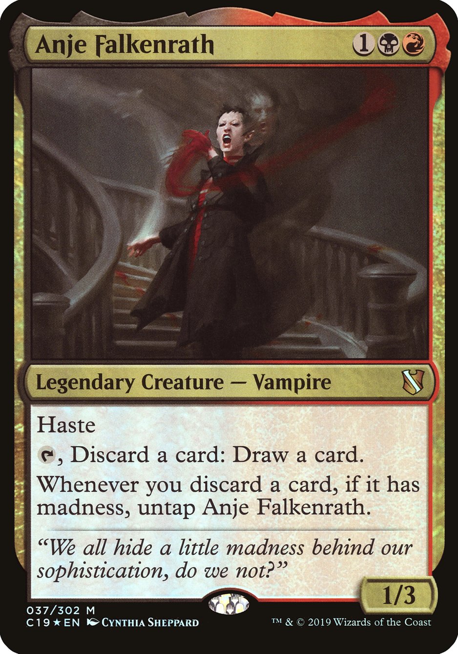 Anje Falkenrath (Oversized) [Commander 2019 Oversized] | Black Swamp Games