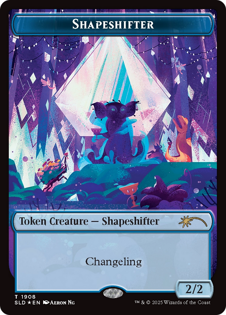 Shapeshifter Token (1908) (Double Rainbow Foil) [Secret Lair Drop Series] | Black Swamp Games
