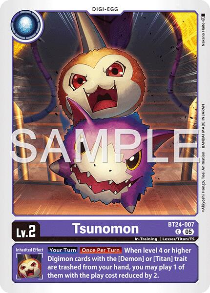 Tsunomon [BT24-007] [Time Stranger] | Black Swamp Games