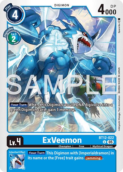 ExVeemon [BT12-022] [Advanced Booster Digimon Generation] | Black Swamp Games