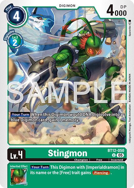 Stingmon [BT12-050] [Advanced Booster Digimon Generation] | Black Swamp Games