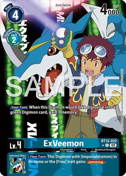 ExVeemon [BT12-022] (Alternate Art) [Advanced Booster Digimon Generation] | Black Swamp Games