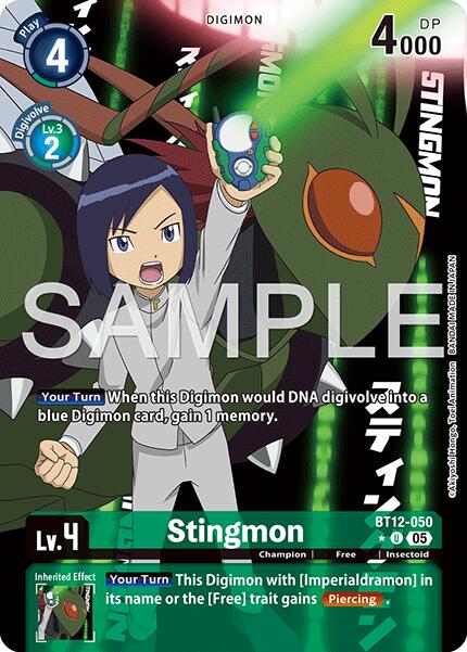 Stingmon [BT12-050] (Alternate Art) [Advanced Booster Digimon Generation] | Black Swamp Games