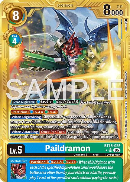 Paildramon [BT16-025] (Alternate Art) [Advanced Booster Digimon Generation] | Black Swamp Games