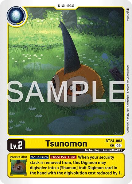 Tsunomon [BT24-003] [Time Stranger] | Black Swamp Games