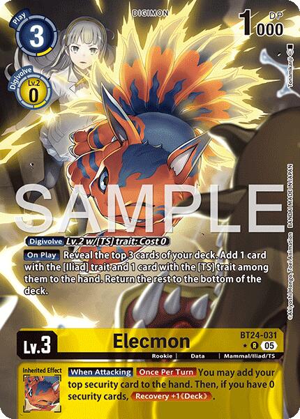 Elecmon [BT24-031] (Alternate Art) [Time Stranger] | Black Swamp Games