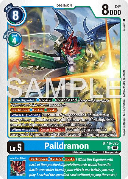 Paildramon [BT16-025] [Advanced Booster Digimon Generation] | Black Swamp Games
