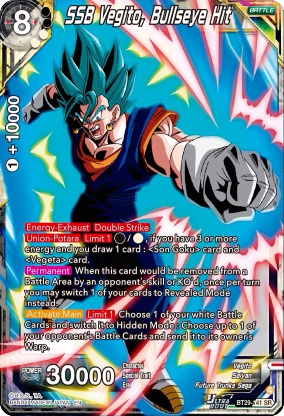 SSB Vegito, Bullseye Hit (BT29-141) [Fearsome Rivals] | Black Swamp Games