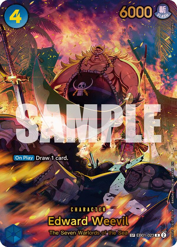 Edward Weevil (EB01-023) (SP) (Alternate Art) [The Azure Sea's Seven] | Black Swamp Games