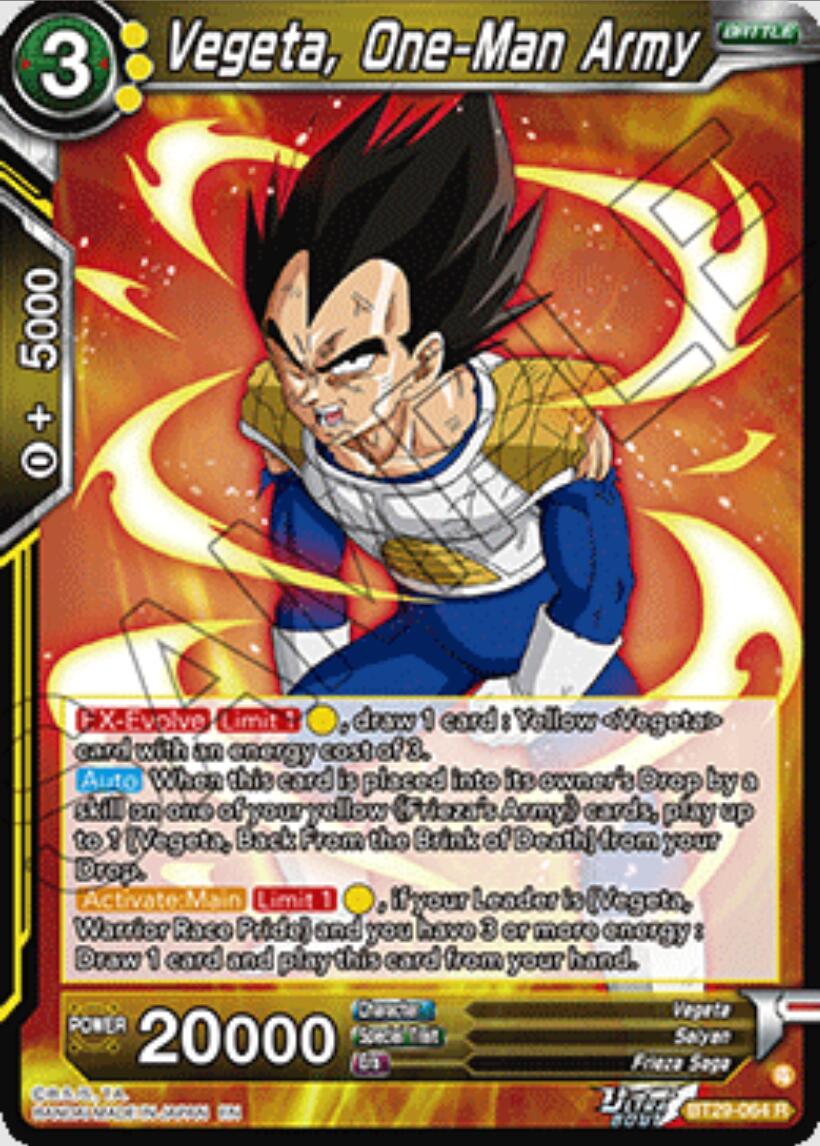 Vegeta, One-Man Army (BT29-064) [Fearsome Rivals] | Black Swamp Games