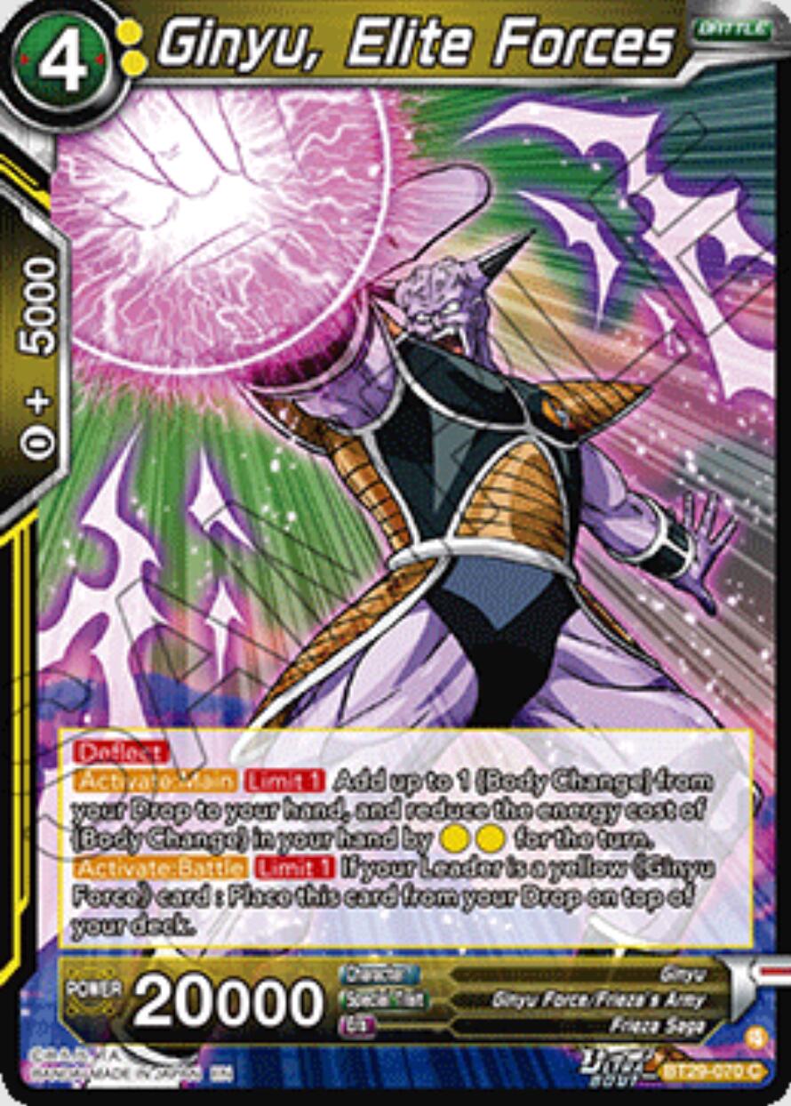 Ginyu, Elite Forces (BT29-070) [Fearsome Rivals] | Black Swamp Games