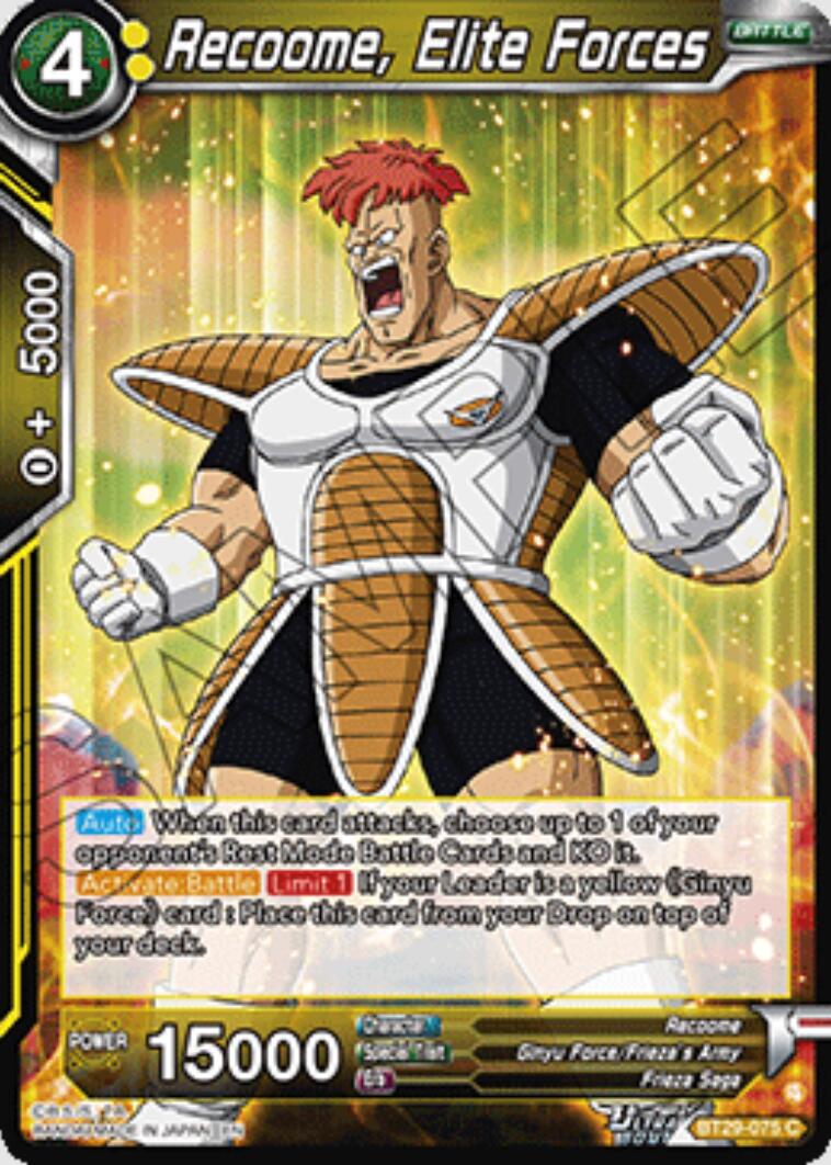 Recoome, Elite Forces (BT29-075) [Fearsome Rivals] | Black Swamp Games