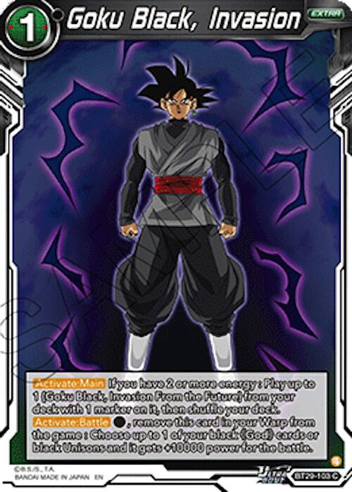 Goku Black, Invasion (BT29-103) [Fearsome Rivals] | Black Swamp Games