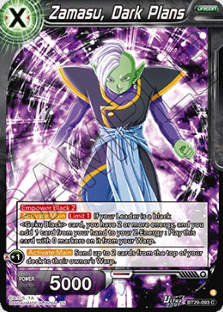 Zamasu, Dark Plans (BT29-093) [Fearsome Rivals] | Black Swamp Games