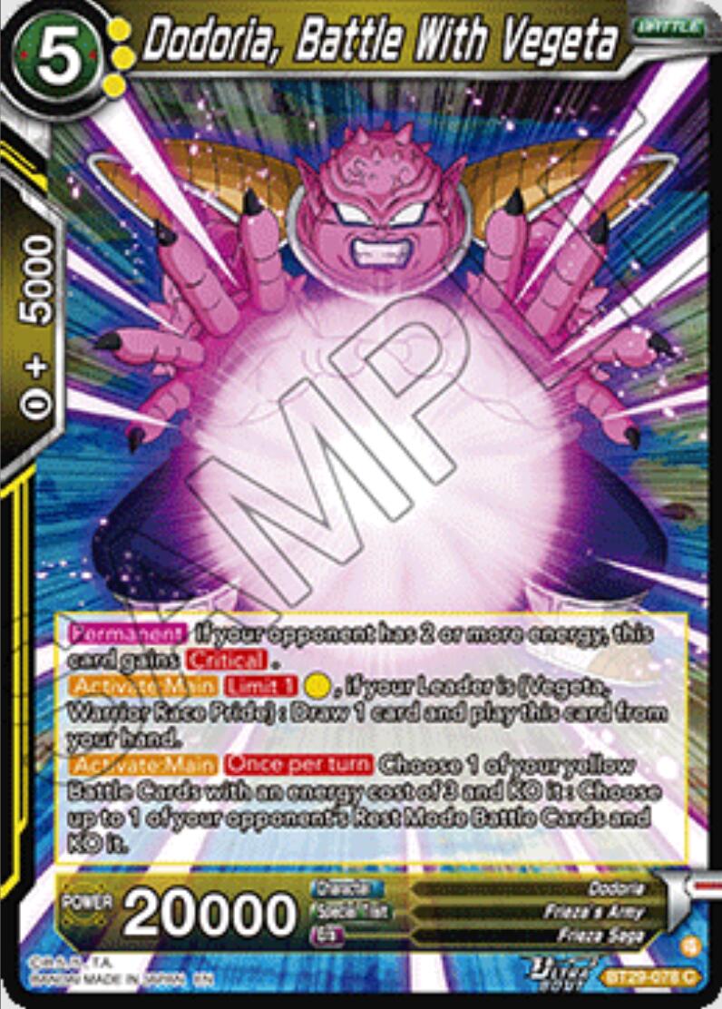 Dodoria, Battle With Vegeta (BT29-078) [Fearsome Rivals] | Black Swamp Games