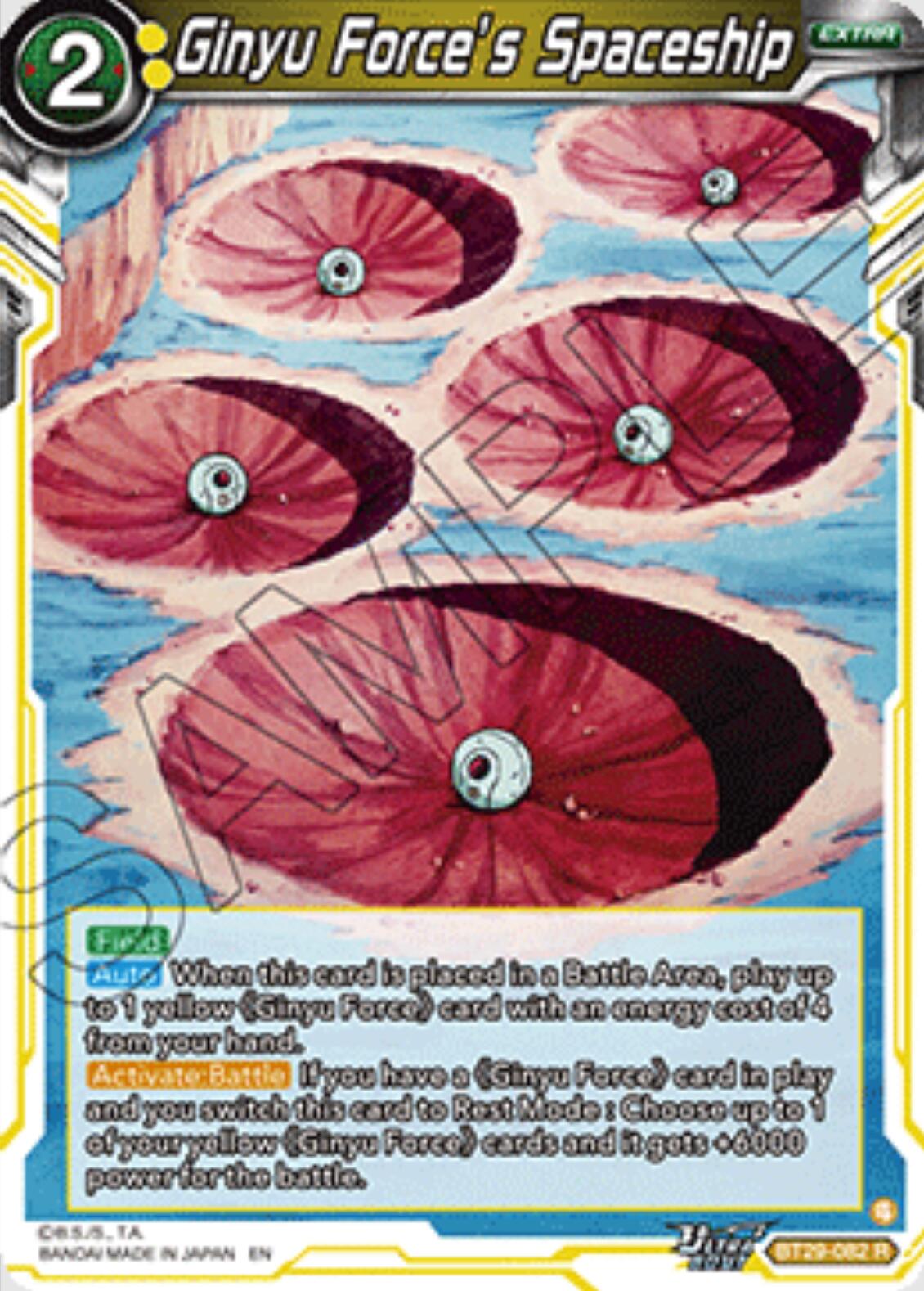 Ginyu Force's Spaceship (BT29-082) [Fearsome Rivals] | Black Swamp Games