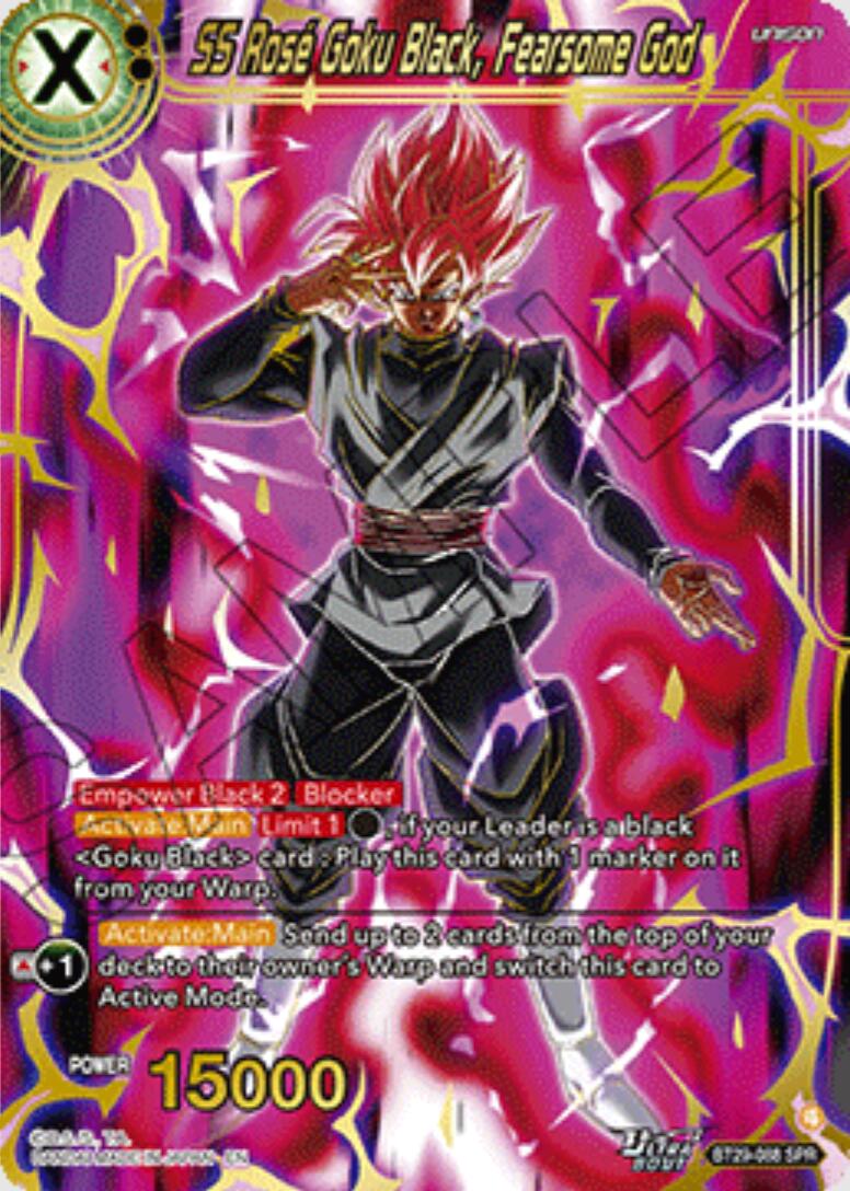 SS Rose Goku Black, Fearsome God (SPR) (BT29-088) [Fearsome Rivals] | Black Swamp Games