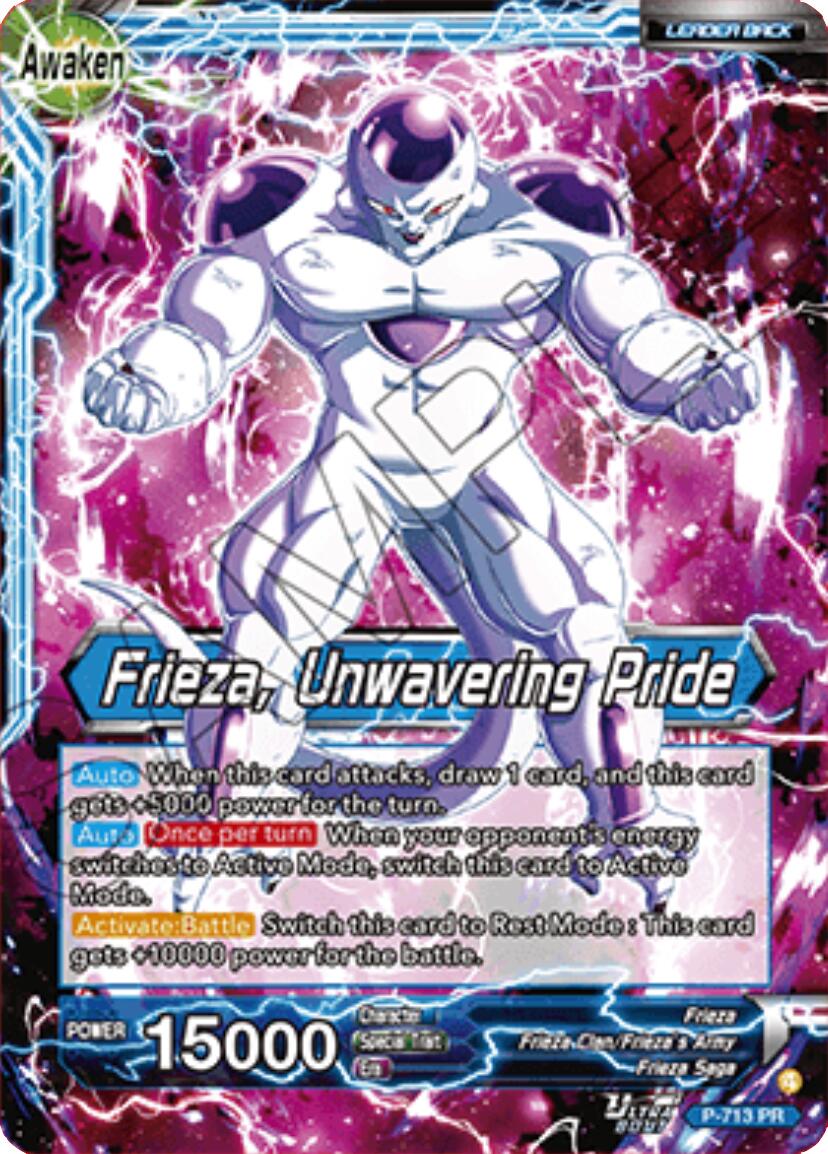 Frieza // Frieza, Unwavering Pride (P-713) [Promotion Cards] | Black Swamp Games