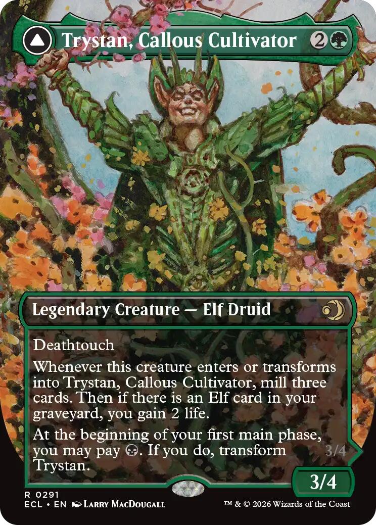 Trystan, Callous Cultivator (Borderless) [Lorwyn Eclipsed] | Black Swamp Games