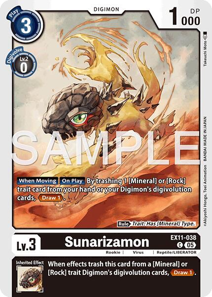 Sunarizamon [EX11-038] [Dawn of Liberator] | Black Swamp Games
