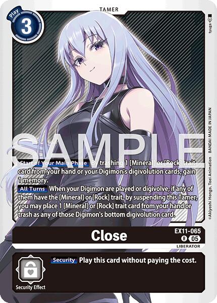 Close [EX11-065] [Dawn of Liberator] | Black Swamp Games