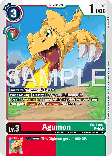 Agumon [EX11-007] [Dawn of Liberator] | Black Swamp Games