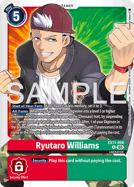 Ryutaro Williams [EX11-056] [Dawn of Liberator] | Black Swamp Games