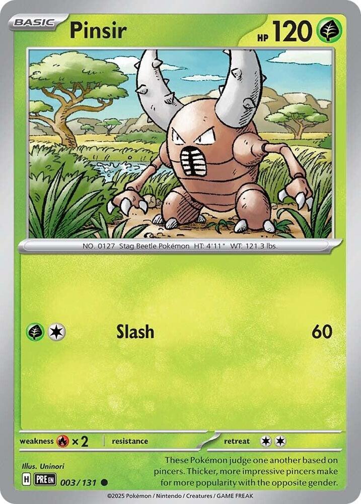 Pinsir (003/131) [Scarlet & Violet: Prismatic Evolutions] | Black Swamp Games