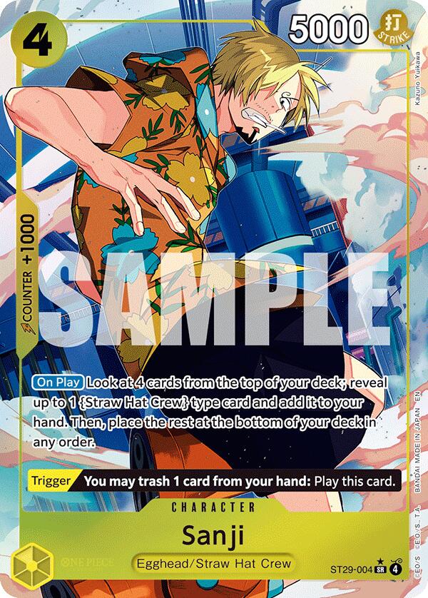 Sanji (Full Art) [Starter Deck: Egghead] | Black Swamp Games