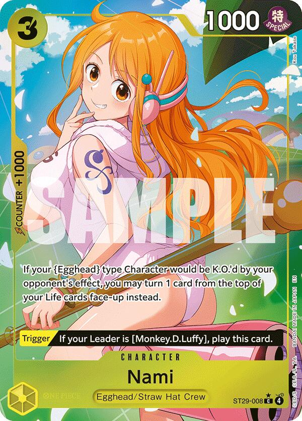 Nami (Full Art) [Starter Deck: Egghead] | Black Swamp Games