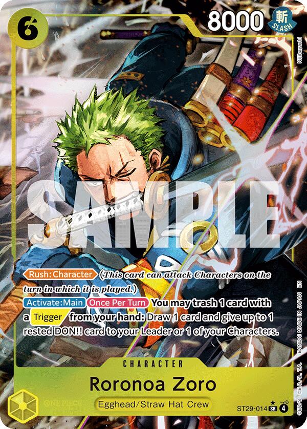 Roronoa Zoro (Full Art) [Starter Deck: Egghead] | Black Swamp Games