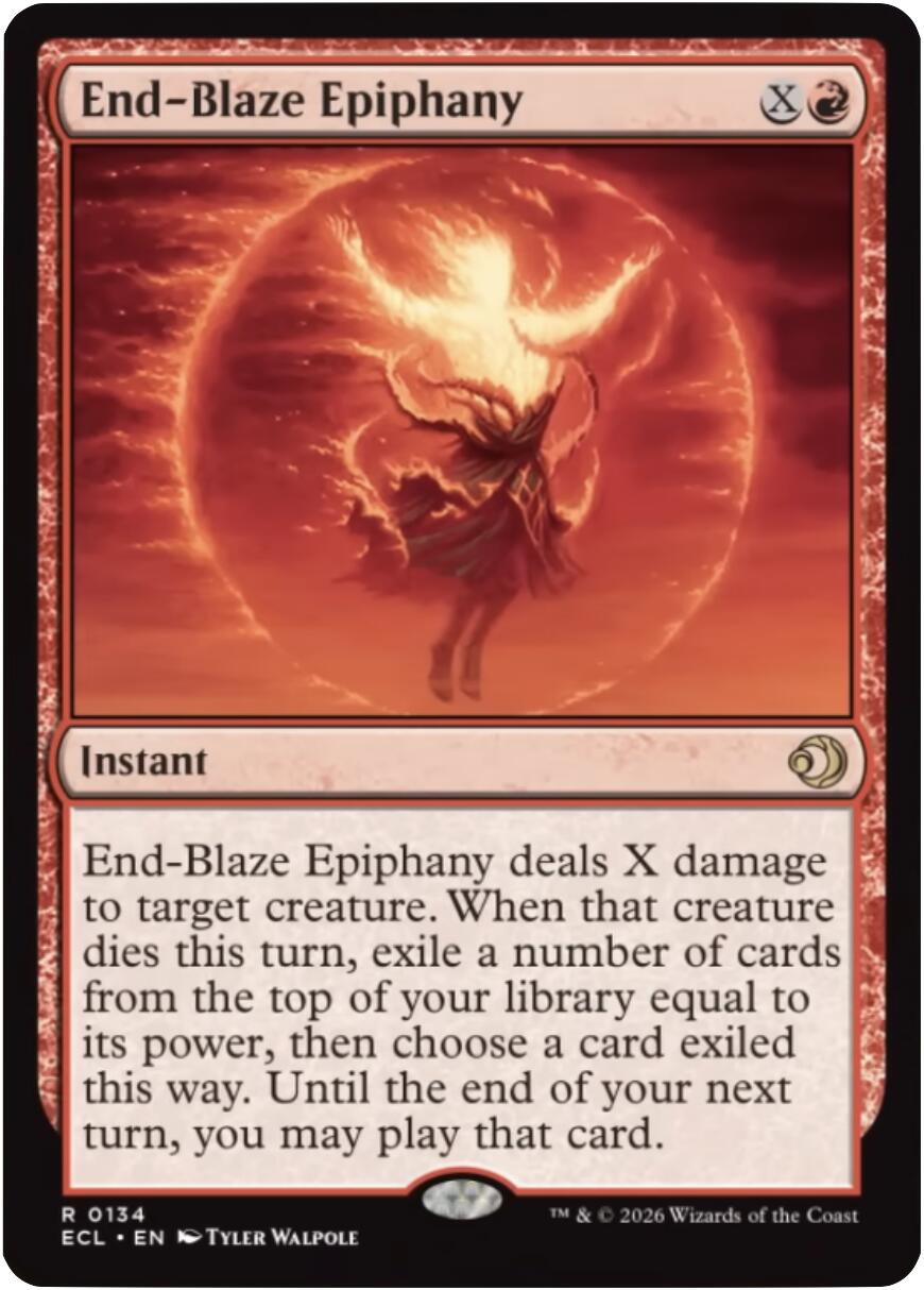 End-Blaze Epiphany [Lorwyn Eclipsed] | Black Swamp Games