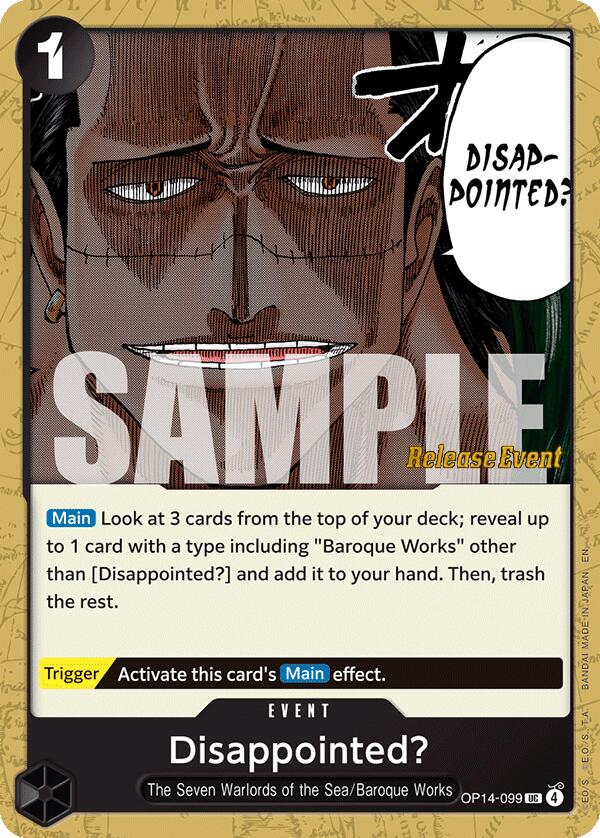 Disappointed? [The Azure Sea's Seven Release Event Cards] | Black Swamp Games