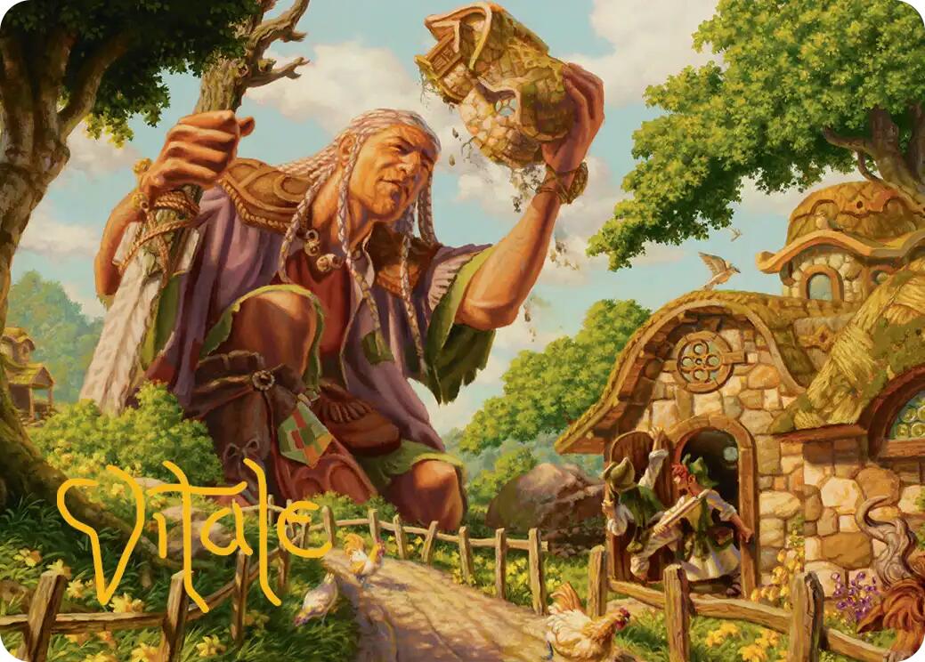 Curious Colossus Art Card (Gold-Stamped Signature) [Lorwyn Eclipsed Art Series] | Black Swamp Games